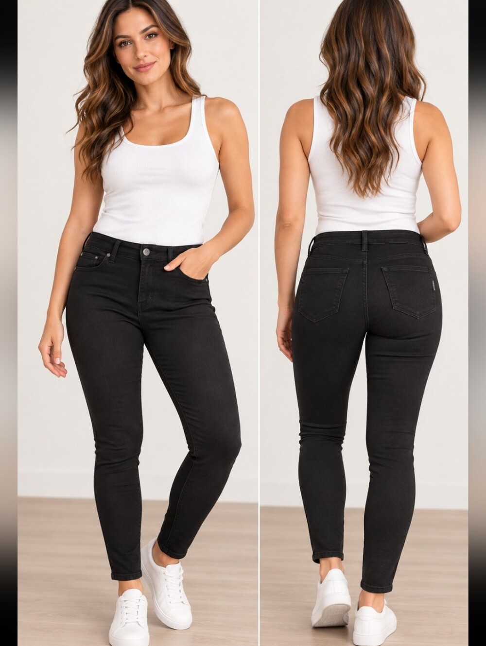 Silver Jeans Co Suki Super Skinny Jeans Women 33x29 Black Mid Rise Stretch NWT